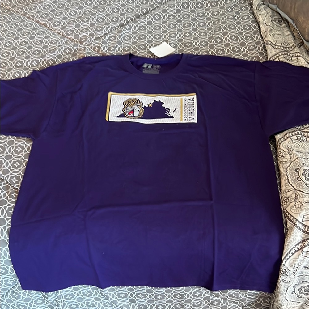 James Madison University Purple Graphic Men's Shirt